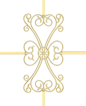 Karolaj Altın 8x18mm Ferforje Motif 2