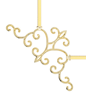 Karolaj Motifi 8x10mm Altın Köşe