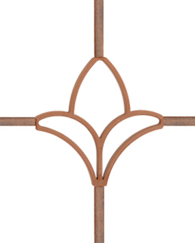 Karolaj Motifi 8x18mm Altın Meşe Lale Motif