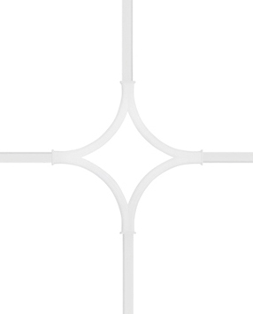 Karolaj Motifi 8x10mm Beyaz Baklava Motif