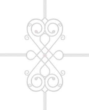 Karolaj Beyaz 8x18mm Ferforje Motif 1