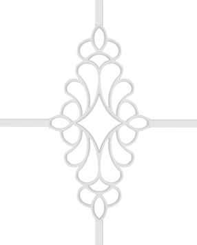 Karolaj Motifi 8x10mm Beyaz Mercan Motif