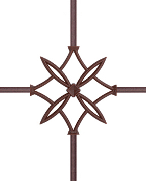 Karolaj Motifi Maun 8x18mm Dörtlü Baklava Motif